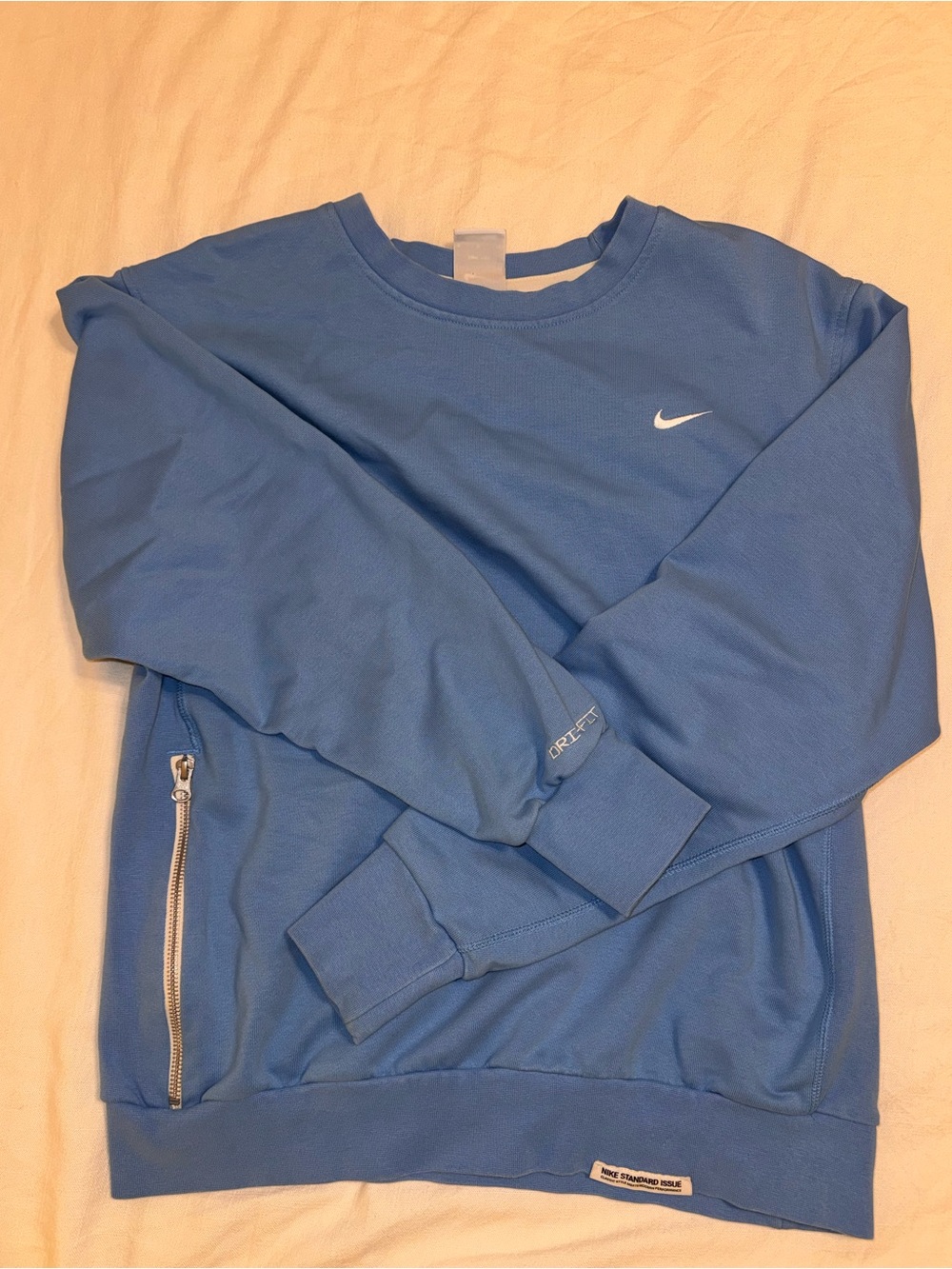 Nike Men's Blue Dri-FIT Crew Sweatshirt